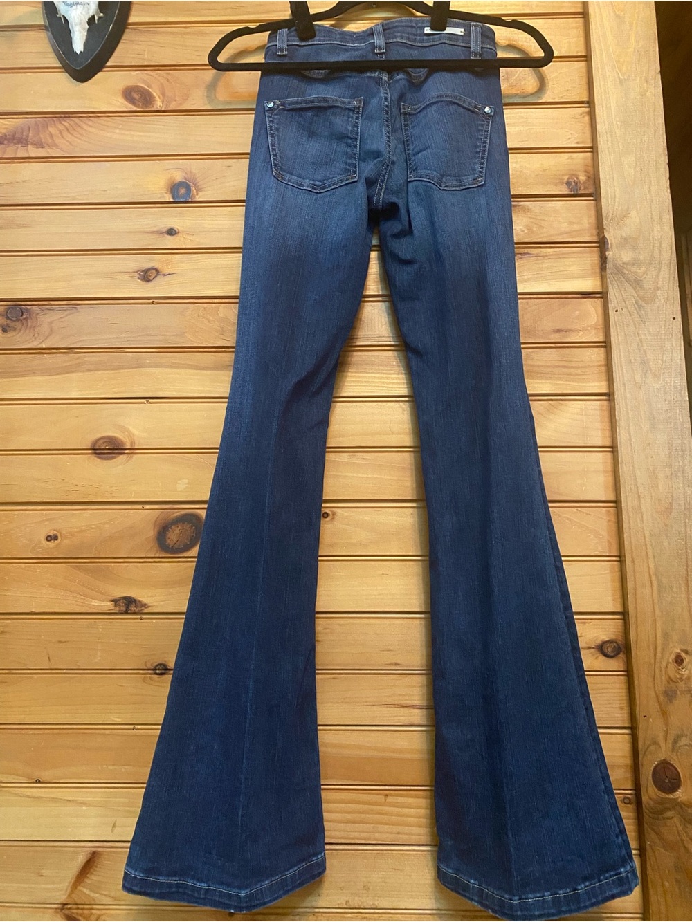 Anthropologie Pilcro YaYa Jeans 32.5” inseam 24P mid or high rise flare - Picture 7 of 10